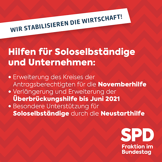 Wir stabilisieren die Wirtschaft!